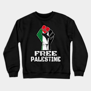 FREE PALESTINE  SUPPORT PALESTINE Crewneck Sweatshirt